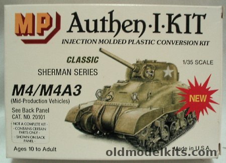 MP Models 1/35 Sherman M4/M4A3 Mid Production Vehicle Conversion Kit, 20101 plastic model kit